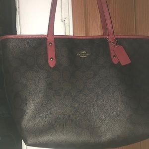 Coach Red Shoulder Bag